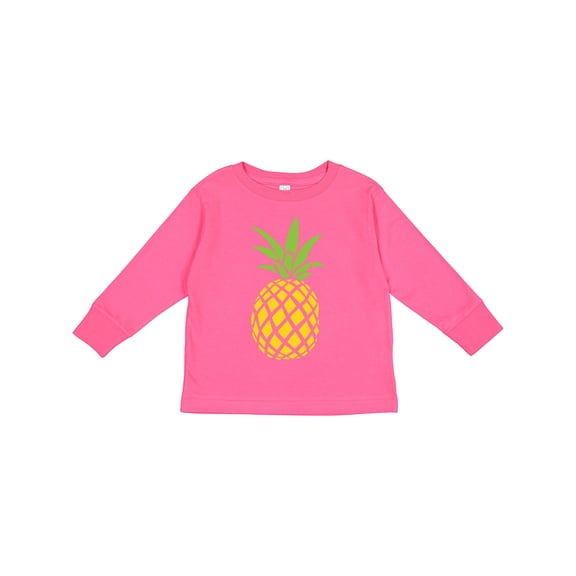 Inktastic Summer Pineapple Boys or Girls Long Sleeve Toddler T-Shirt