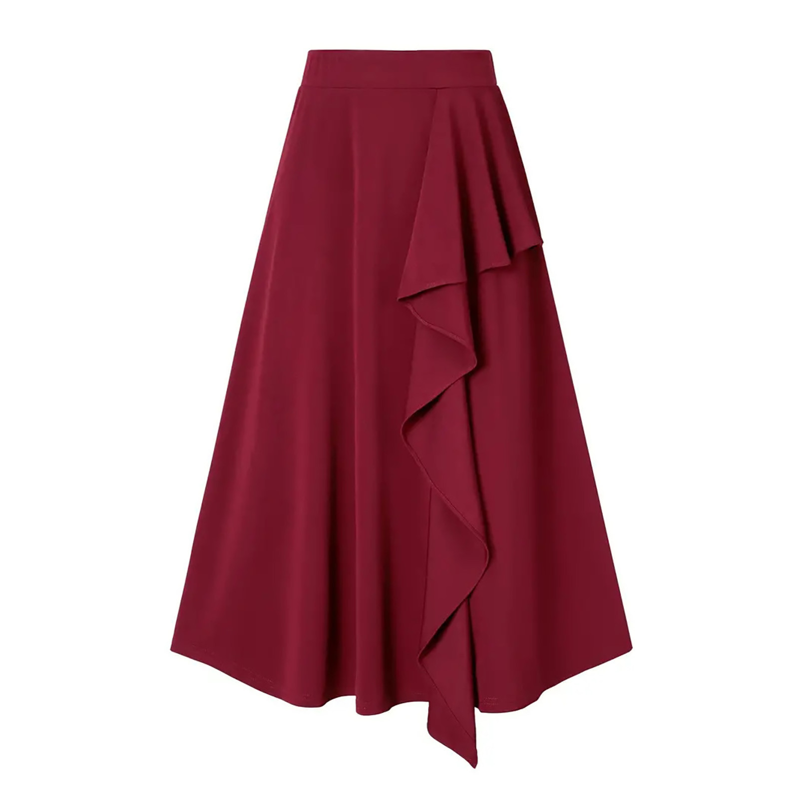 S*♡様 FETICO MESH KNIT MAXI SKIRT REDサイズ3 Zshosam Women's Plus Size Ultrasmooth Fabric Maxi Skirt(Red