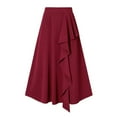 thumbnail image 2 of Zshosam Women's Lightweight Floor Length Maxi Skirt(Red,4XL), 2 of 5