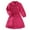 Hot Pink, variant on Sngxgn Girls Dresses Casual A-line Ruffled Button Long Sleeve Swing Dress(Hot Pink,100)