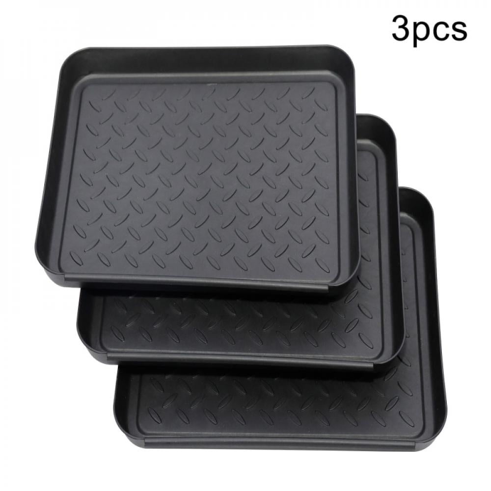 All Weather Boot Tray-Water Resistant Plastic Utility Shoe Mat for
