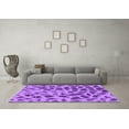 thumbnail image 3 of Ahgly Company Indoor Rectangle Abstract Purple Modern Area Rugs, 7' x 9', 3 of 4