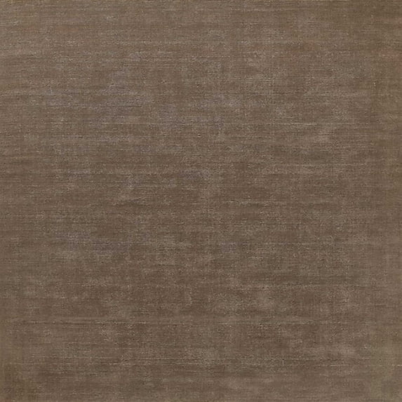 Ahgly Company Indoor Square Mid-Century Modern Reddish Brown Solid Area Rugs, 3' Square