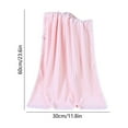 thumbnail image 3 of Pink Coral Fleece Towel Quick Drying Absorbent Face Bath Hair Towel For Men Women Soft Striped Design Lightweight Compact Size 60X30Cm 23.6X11.8In 0.15Lb, 3 of 7