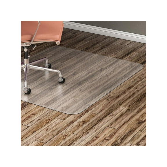 Lorell, Hard Floor Rectangular Chairmat, 1 Each, Clear