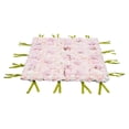 thumbnail image 4 of ToppiJoy 3.28*3.28ft Flower Wall, Flower Wall Decor Silk Fabric Floral Wall Panels Flower Wall Backdrop Indoor Outdoor Decor (Green, White and Pink), 4 of 22