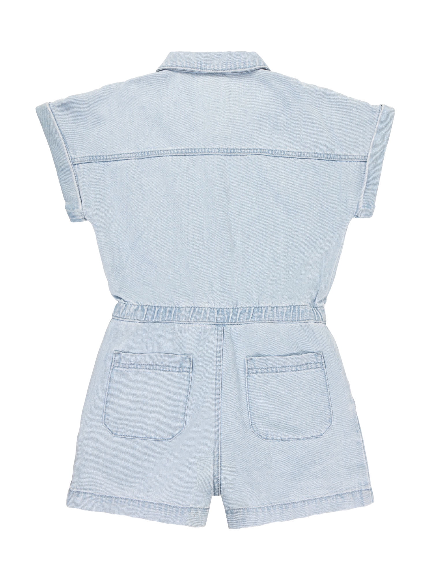 Wonder Nation Girls Denim Romper, Sizes 4-18