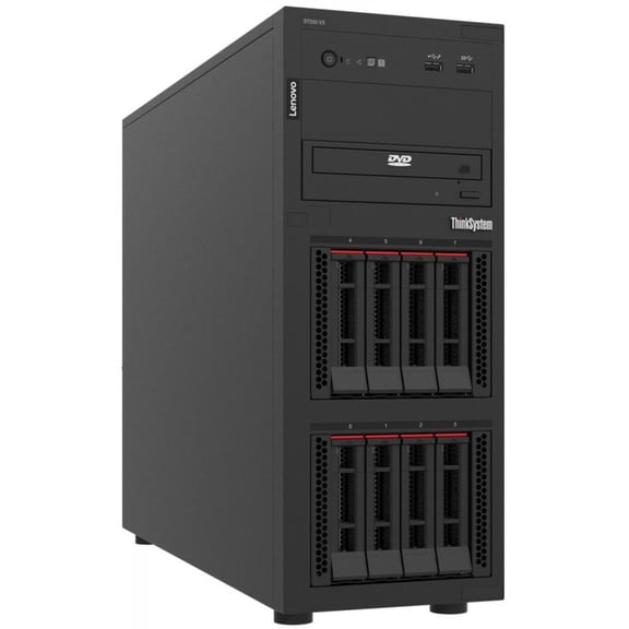 Lenovo ThinkSystem ST250 V3 6315P 16GB Tower Server - Intel Xeon 6315P Processor Quad-core - Up to 128GB Memory - 6 USB Ports - 4 PCIe slots - Enterprise Management and OS Support
