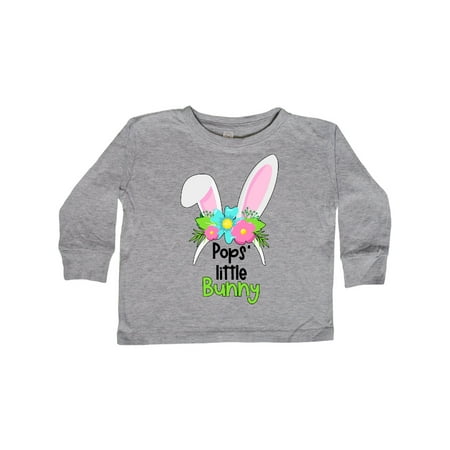 

Inktastic Pops Little Bunny Cute Easter Bunny Ears Gift Toddler Boy or Toddler Girl Long Sleeve T-Shirt