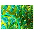 thumbnail image 2 of Vibrant Green Fractal Flower Pattern - Oversized Abstract Canvas Art, 2 of 3