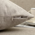 thumbnail image 5 of Jepeak Decorative Throw Pillow Covers Pack of 2 Chenille Cozy Modern Concise Cushion Cases for Bedroom Sofa Couch Home Decoration, Tan 16 x 24 Inches, 5 of 7