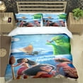 thumbnail image 4 of Ensemble de Literie Imprimé Mode Moana Ensemble de Fournitures de Lit Housse de Couette Ensemble de Couette Ensemble de Literie Cadeau d'Anniversaire pour Enfant, 4 of 6