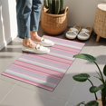 thumbnail image 4 of Pink and Green Striped Pattern Door Rugs,Washable Non Slip Door Mats Indoor,Decorative Door Mats,Entry Mat Indoor for Entrance,Bedroom,Kitchen,Bathroom,16"x24", 4 of 6