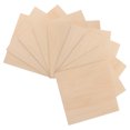 thumbnail image 5 of CTIRCHIU 10pcs Unfinished Wood Panels for Crafting, Painting, and Projects - Handcrafted Tiles for Art and Drawing, 5 of 10