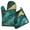 Teal Gold Marble, variant on Teal Gold Marble Kitchen Oven Mitt and Pot Holder Sets 2 Pcs for Baking, Cooking and Grilling, Heat Resistant Up To 392 °F