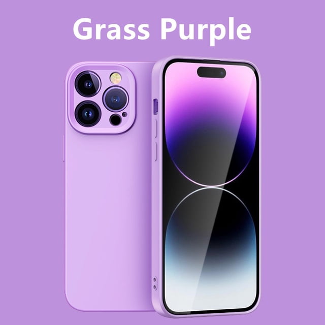 Funda De Silicona Líquida Ultrafina Cuadrada Para iPhone 11 12 13 14 Pro Max 14 Plus A Prueba De Golpes Parachoques Suave Cubierta Trasera
