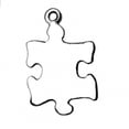 thumbnail image 1 of Sterling Silver 24" Unisex 1.5mm Box Chain Flat Puzzle Piece Pendant Necklace, 1 of 2
