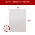 thumbnail image 3 of 84"x24"x1/2" Pre-Cut Ceramic Fiber Blanket Insulation 8lb 2300F Sterling Seal and Supply (1 each), 3 of 6