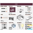 thumbnail image 5 of ventilador de techo merwry 52" led integrado para interior níquel, 5 of 5