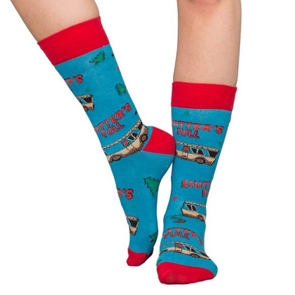 Christmas Socks for Men and Women - One Size, Comfortable Cotton Festive Holiday Socks