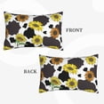 thumbnail image 4 of Bixox Black Cow Print Printed Pillow Protector,Super Soft Ideal for Home,Guests,Rentals - 20"x30", 4 of 8