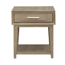 Liberty Furniture Brentwood End Table for Living Room - Sandstone Oak Wood