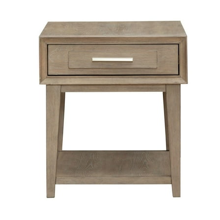 Liberty Furniture Brentwood End Table for Living Room - Sandstone Oak Wood