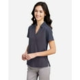 thumbnail image 2 of CORE365 CE112CW Women's Fusion ChromaSoft™ Colorblock Polo-Classic Navy/ Classic Navy Heather-XL, 2 of 6