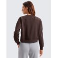 thumbnail image 2 of CRZ YOGA SoftAura Pullover Sweatshirt for Women Crewneck Workout Casual Sweat Shirts, 2 of 5