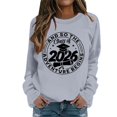 thumbnail image 3 of Women's Sweatshirt Class Of 2026 Graduation Graphic Crew Neck Long Sleeve Pullover Raglan Top Streetwear Hoodie Alternative, 3 of 7