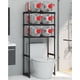 thumbnail image 1 of Historyli Estante de baño de 3 niveles para sobre el inodoro,organizador de baño,estante de metal,ahorra espacio para el baño,lavandería,balcón,color negro., 1 of 9