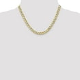 thumbnail image 2 of 10k 6.5mm Semi-Solid Curb Link Chain in 10k Yellow Gold, 2 of 3