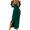 Green, variant on Frostluinai Fall Dresses For Women 2022 Homecoming Dresses Women Sexy Casual V-Neck Long Sleeve Solid Color High Split Sheath Ankle-Length Dress