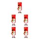 thumbnail image 1 of Matsuzay Adorno rojo de feliz Navidad añade alegría al árbol de Navidad regalos pensativos bandera de Navidad Type5 NO5, 1 of 6