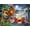 Christmas Cabin, variant on Springbok 500 Piece Christmas Campers Jigsaw Puzzle for Adults