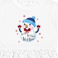 thumbnail image 4 of Inktastic Holiday Snowman Girls Toddler Dress, 4 of 5