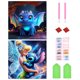 thumbnail image 1 of Juego 2 Uds Lleno Diamantes Wdftyju Dibujos Animados Diamantes Redondos 30*30cm, 1 of 9