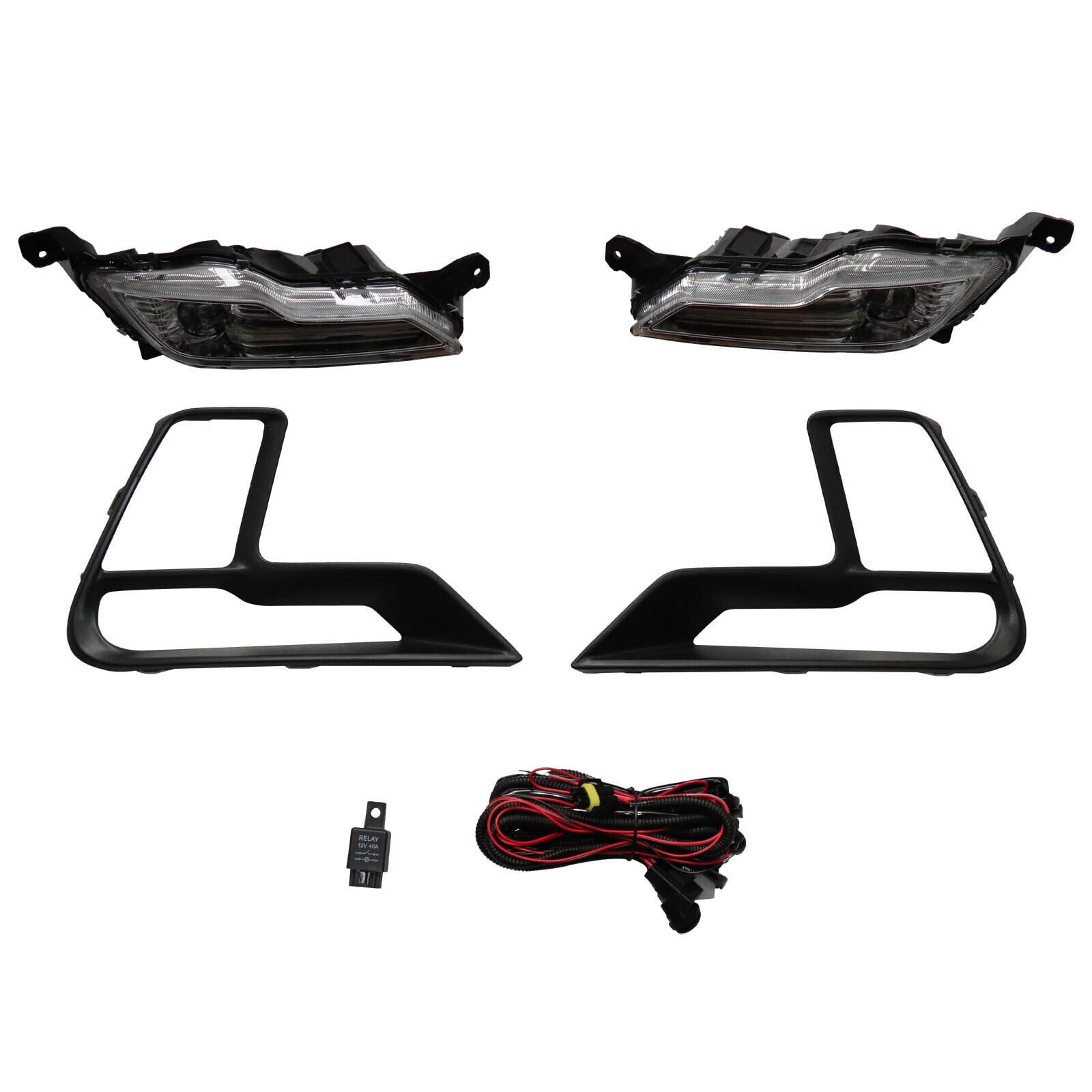 For 20182019 Ford Explorer LED Fog Lights Driving Bumper Lamps+Switch