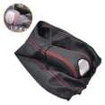 thumbnail image 2 of For Vaz-2170 For Lada Gear Knob Cover Gear Lever Black With Red/Blue Stitching Red, 2 of 10