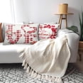 thumbnail image 3 of GZHJMY Valentine's Day Pillow Covers 12x20 Set of 2 Pink and Red Rose Floral Heart Love Buffalo Plaid Throw Cushion Cover Hello Valentine Holiday Cushion Case Decoration for Couch Sofa Bed Outdoor, 3 of 7