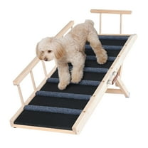 VEVOR Dog Ramp,Folding Pet Ramp for Bed,Adjustable Dog Ramp for Adjustable,Suitable for Couch,Sofa,Car 47.2" Long,Adjustable from 13.8" to 27.6"