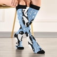 thumbnail image 5 of GZHJMY 1 Pair Heart Cute Cartoon Panda Compression Socks for Women Men, Knee High Stocking for Running,Athletic,Medical, 5 of 7