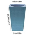 thumbnail image 4 of EGYMEN Large Tall Planter, Modern Brick-Textured Pot with Drainage, Indoor/Outdoor Self-Watering Container, Durable & Lightweight Garden Decor, 4 of 5