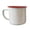 Red 360ml, variant on KGJQ Enamel Coffee Mug, Simple Style, with Multi-color Contrasting Rim, 360ml Capacity Drinking Mug, for Coffee Tea And Hot Water