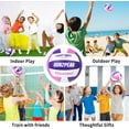 thumbnail image 3 of Lightweight Volleyball for Kids Youth Teens -  Pink White Design for Indoor Outdoor Beach Training, 3 of 8
