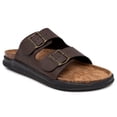 thumbnail image 1 of Sandalias Nautica Triun 3 con doble hebilla Slide Comfort para hombre, color marrón, 1 of 6