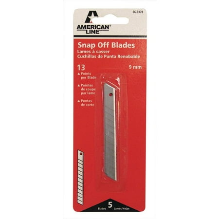 American Safety Razor 66-0378 Utility Knife Blades, Snap Off