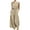 Khaki, variant on Summer Jumpsuits for Women Trendy Cotton Linen Outfits Loose Wide Leg Palazzo Cropped Pants Lounge Beach Romper with Pockets