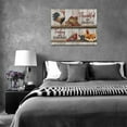 thumbnail image 6 of Farmhouse Rooster Wall Art Country Kitchen Food Fruits Canvas Prints Painting Rustic Hen Eggs Pictures Framed Artwork Home Decor for Dining Living Room Bedroom Bathroom 16"x12", 6 of 6