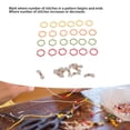thumbnail image 3 of Knitting Needle Stoppers Stitch Markers Set Iron Crafts, Excellent for Jewelry Making, 3 of 7
